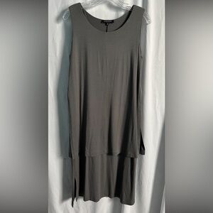 LAFAYETTE 148 New York Sleeveless Layered Casual Dress Med Minimalist WORN ONCE